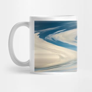 Blue And White Swirls Mug